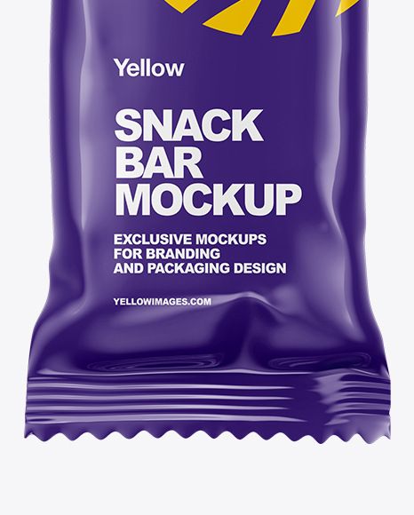 Glossy Snack Bar Mockup