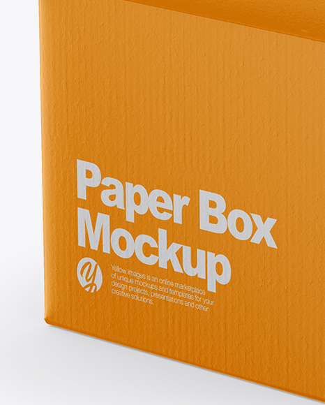 Paper Box Mockup