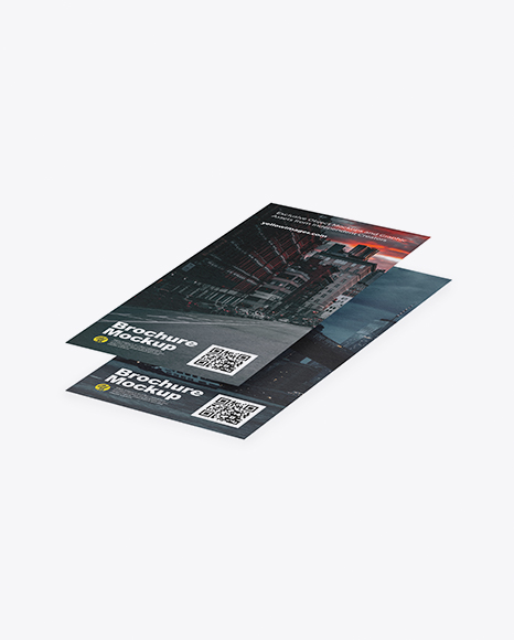 Two Textured Brochures Mockup