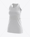 Netball Dress HQ Mockup - Halfside View