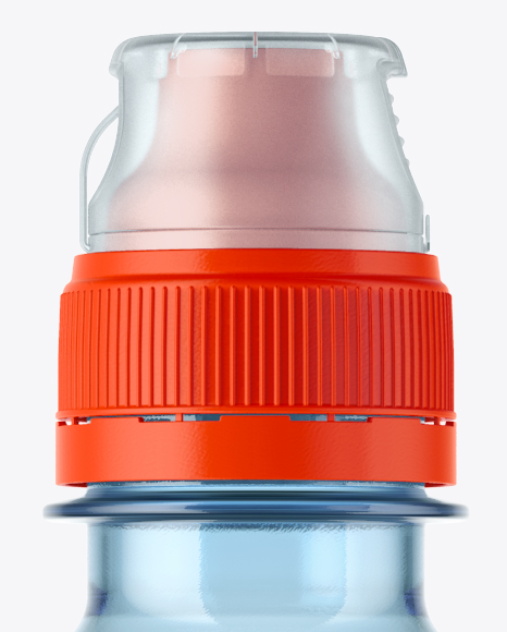 500ml Blue Bottle with Sport Cap Mockup