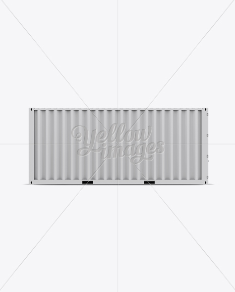 20F Shipping Container Mockup - Front View