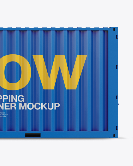 20F Shipping Container Mockup - Front View