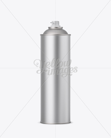 Aluminum Spray Can Without Cap Mockup