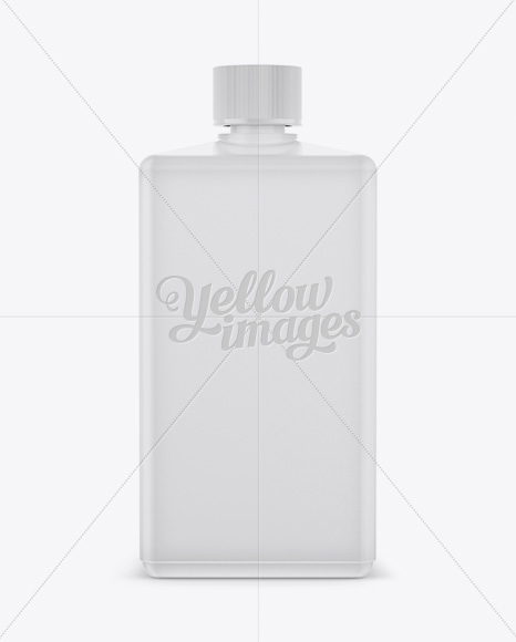 Plastic Bottle With Screw Cap Mockup