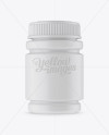 Matte Pill Bottle Mockup - Front View