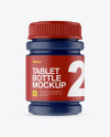 Matte Pill Bottle Mockup - Front View