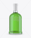 Clear Glass Bottle w/ Absinthe Mockup