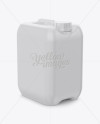 10L HDPE Jerry Can Mockup - Halfside View (High-Angle Shot)