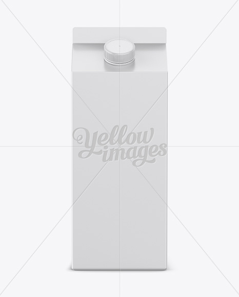 0.5 gal Milk Carton Mockup - Front View