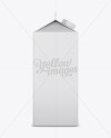 0.5 gal Milk Carton Mockup - Front View