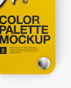 Color Palette Mockup - Top View