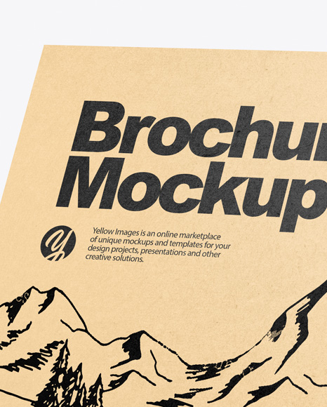 Kraft Brochure Mockup