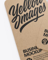 Kraft Business Cards Mockup