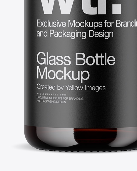 Amber Bottle Mockup