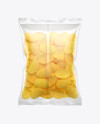 Bag With Corrugated Potato Chips Mockup