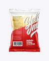 Matte Bag With Potato Chips Mockup