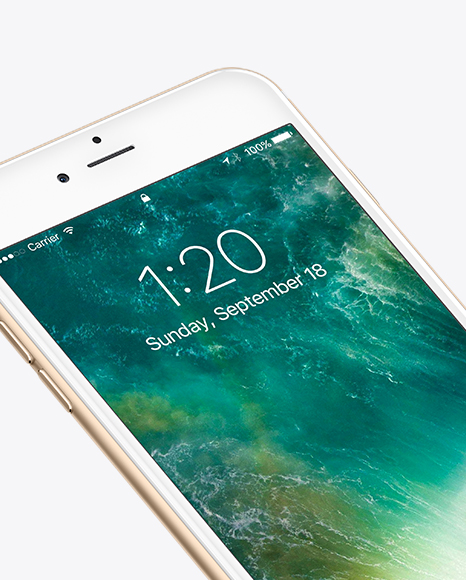 Isometric Apple iPhone 6 Plus Mockup