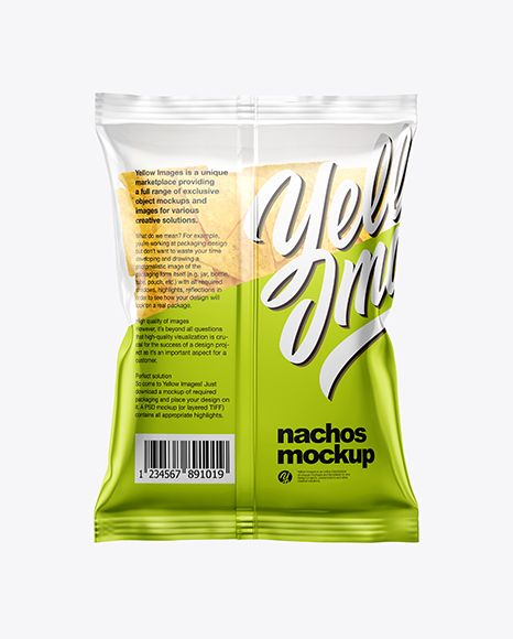 Bag With Nachos Mockup