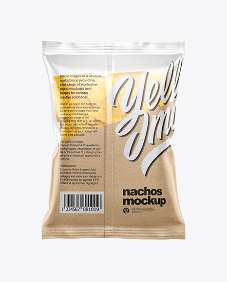 Bag With Nachos Mockup