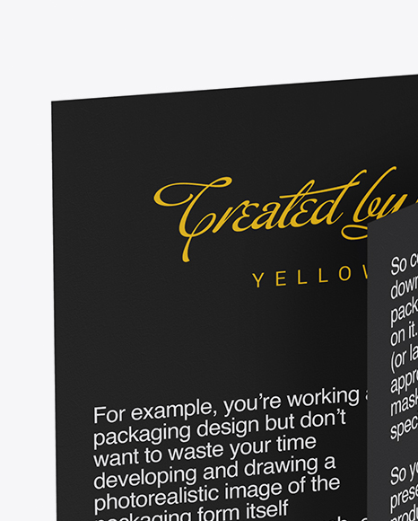 A5 Brochure - Back Side Mockup