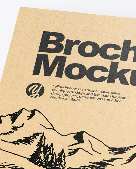 Kraft Brochure Mockup