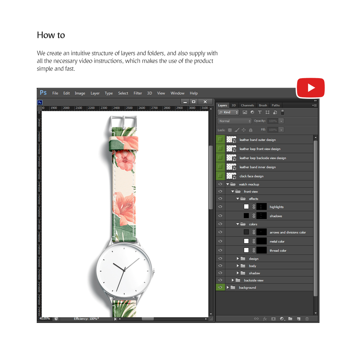 Watch Mockups Set Watch Mockups Set