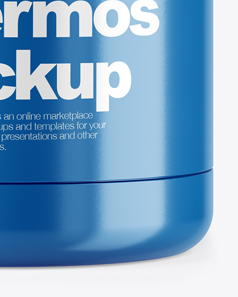 Glossy Thermos Mockup