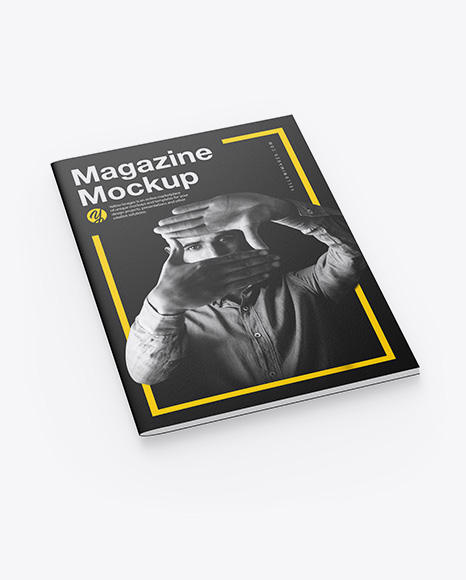 Textured A4 Magazine Mockup