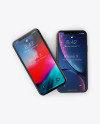 Two Apple iPhones X Mockup