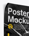 Crumpled Poster Mockup