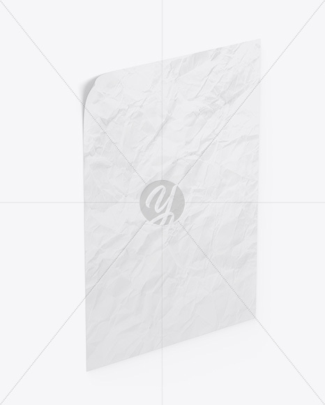 Crumpled Poster Mockup