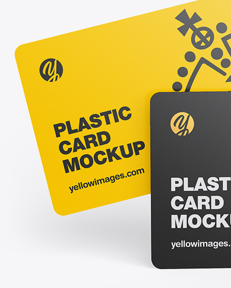 Two Plastic Cards Mockup