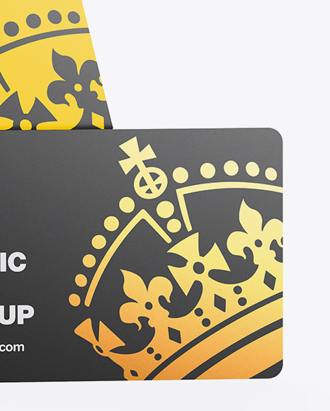 Two Plastic Cards Mockup