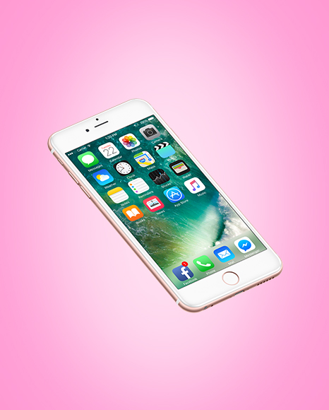 Isometric Apple iPhone 6 Plus Mockup