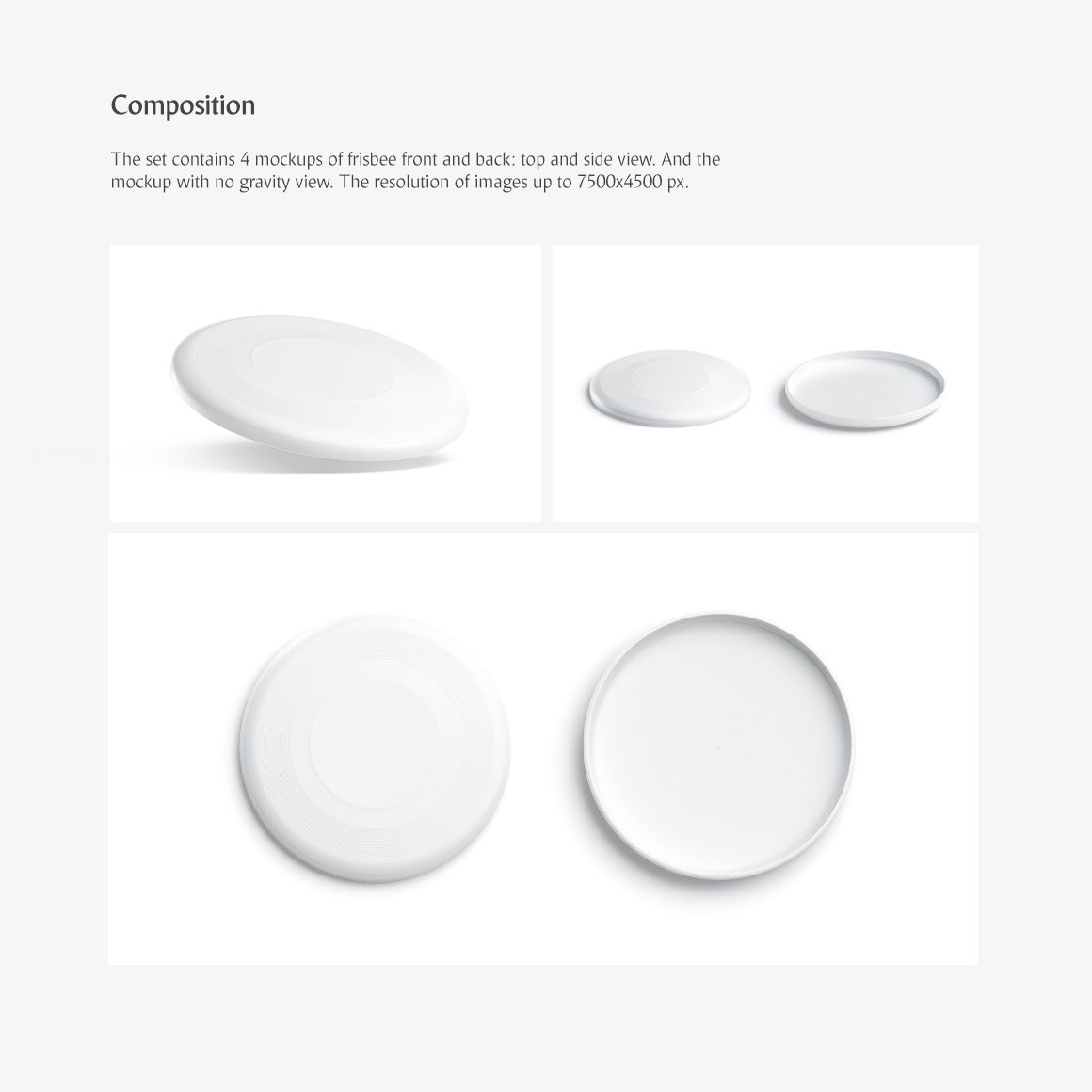 Frisbee Mockups Set