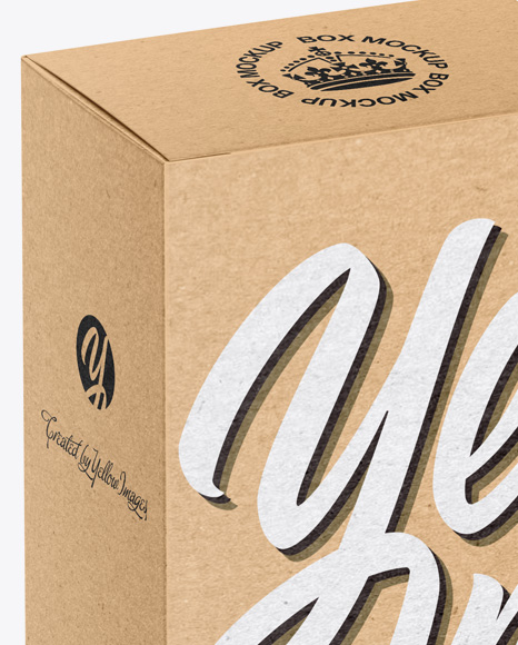 Kraft Paper Box Mockup