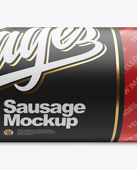 Glossy Sausage Mockup