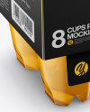 8 Cups w/ Jelly Pack Mockup