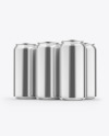 6 Pack Cans Mockup