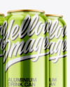 6 Pack Cans Mockup