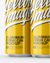 6 Pack Cans Mockup