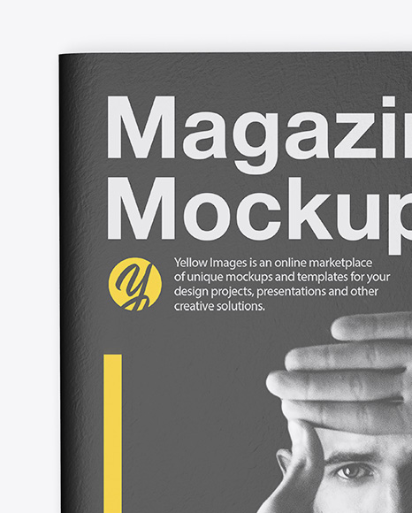 Textured A4 Magazine Mockup