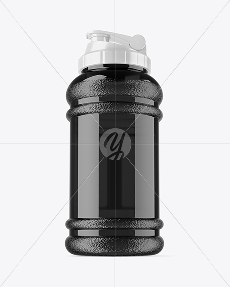 Black Shaker Bottle Mockup