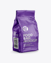 Matte Food Bag Mockup - Halfside View