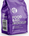 Matte Food Bag Mockup - Halfside View