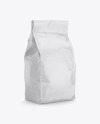 Kraft Paper Food Bag Mockup - Halfside View