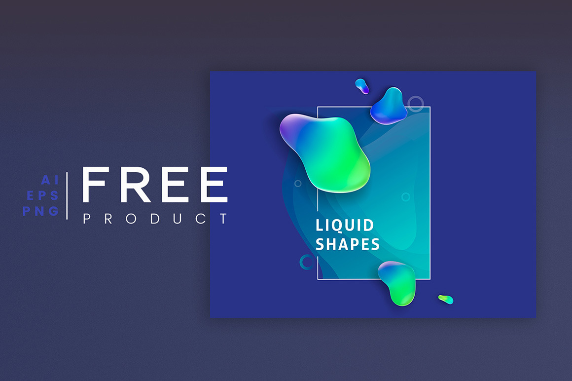 Colorful liquid shape Free Colorful liquid shape Free