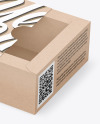 Opened Kraft Box Mockup