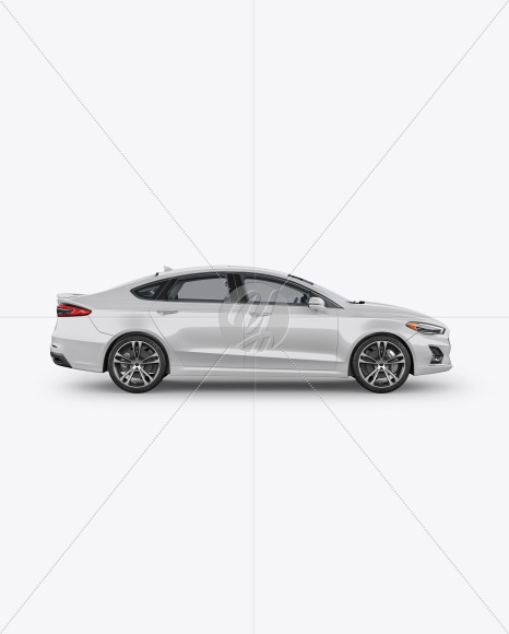 Sedan Mockup - Side View